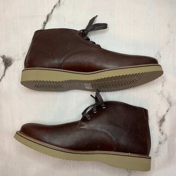 Dunham Clyde Chukka Boots Saddle Brown Leather Size 11.5 NWOB - Picture 5 of 10